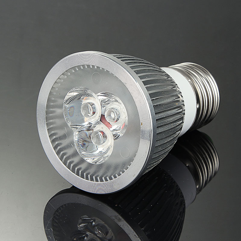 3x1W E27 LED 램프 3W 웜 화이트, 화이트 디밍 가능 전구, 딤 스포트라이트 85-265V, Epistar 칩, 무료 배송, 10 개